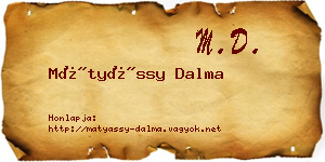 Mátyássy Dalma névjegykártya